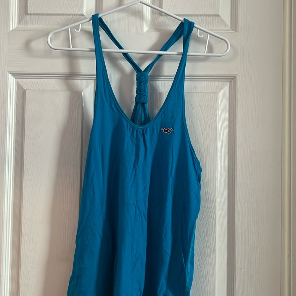 Blue tank top. Hollister Co